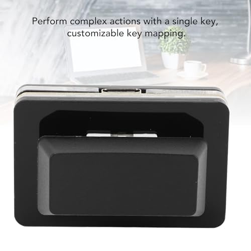 Zunate 1 Key Programmable Macro PC Keyboard, User Defined USB Single Keyboard, RGB Mechanical OSU Keypad, USB C Wired Customized Shortcut Key for Gaming (Black) - Image 3