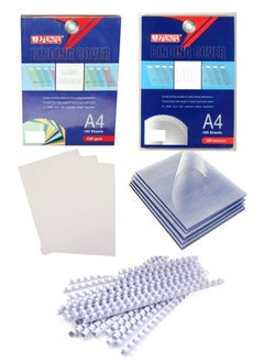 PARTNER Binding Accessories With 8mm Comb White  - Image 1