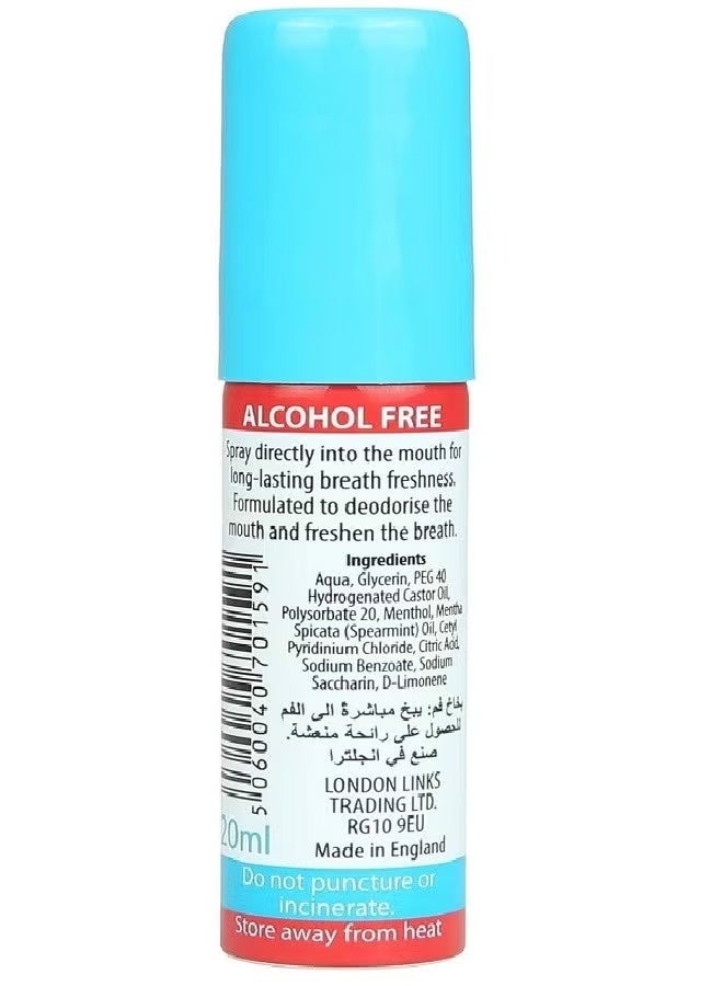 fresh talk Fresh Breath Mouth Spray with Spearmint - 20 ml - Image 2