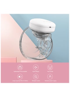 YOUHA 2 Pcs Wearable Breast Pump Hands Free Portable Electric Breast Cup 8oz/240ml BPA-free 3 Modes 9 Suction Levels Rechargeable Comfort Breastfeeding Milk Collector  - Image 3
