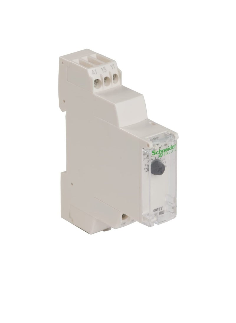 Schneider - Schneider RE17RAMU Time relay, on delay, Black, Time relay, RE17RAMU - Image 1