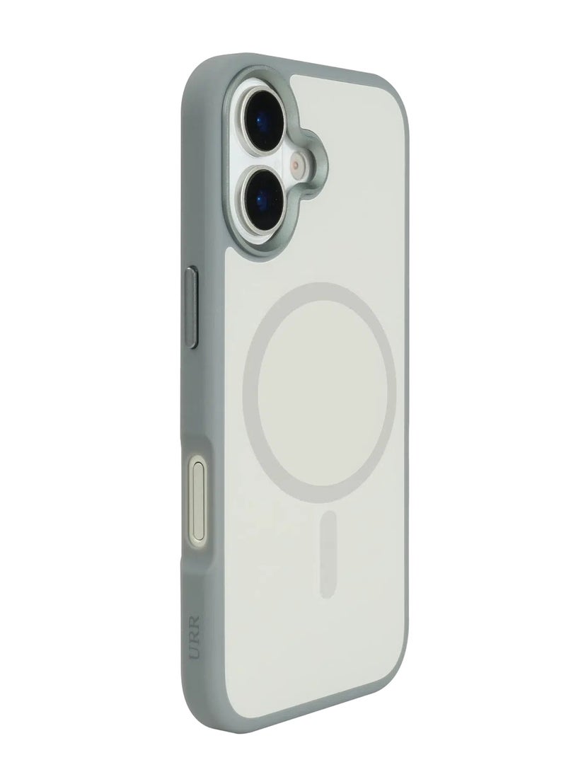 URR IRIS Matte Glass Case for iPhone ‏17 - Gray - Image 3