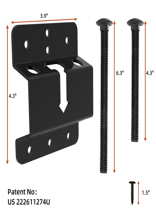 Homydom Wall Mount Spare Tire Mounting Bracket Rack for Enclosed Trailers,Spare Tire Holder Mount, Upgraded Spare Wheel Carrier,Cargo Race Box Trailers, Trucks, Vans, Garages, Warehouses and Semis - Image 2