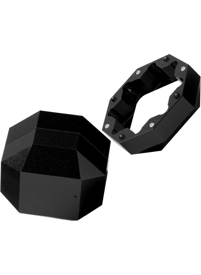 klarako - Billiard Chalk Holder Magnetic Pool Cue Chalk Box Portable Octagon Three Layer Cue Tip Carrier Case - Image 1