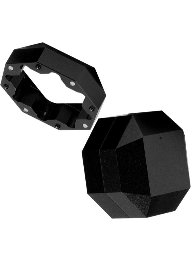 klarako - Billiard Chalk Holder Magnetic Pool Cue Chalk Box Portable Octagon Three Layer Cue Tip Carrier Case - Image 1