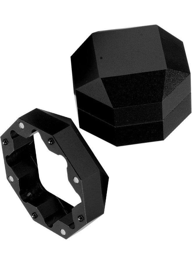 klarako - Billiard Chalk Holder Magnetic Pool Cue Chalk Box Portable Octagon Three Layer Cue Tip Carrier Case - Image 1