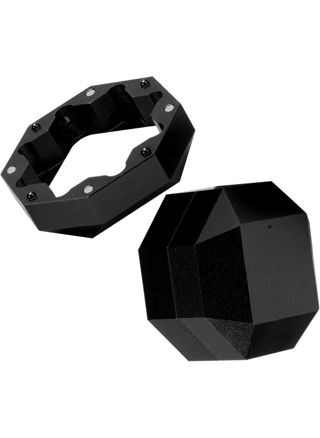 klarako - Billiard Chalk Holder Magnetic Pool Cue Chalk Box Portable Octagon Three Layer Cue Tip Carrier Case - Image 1