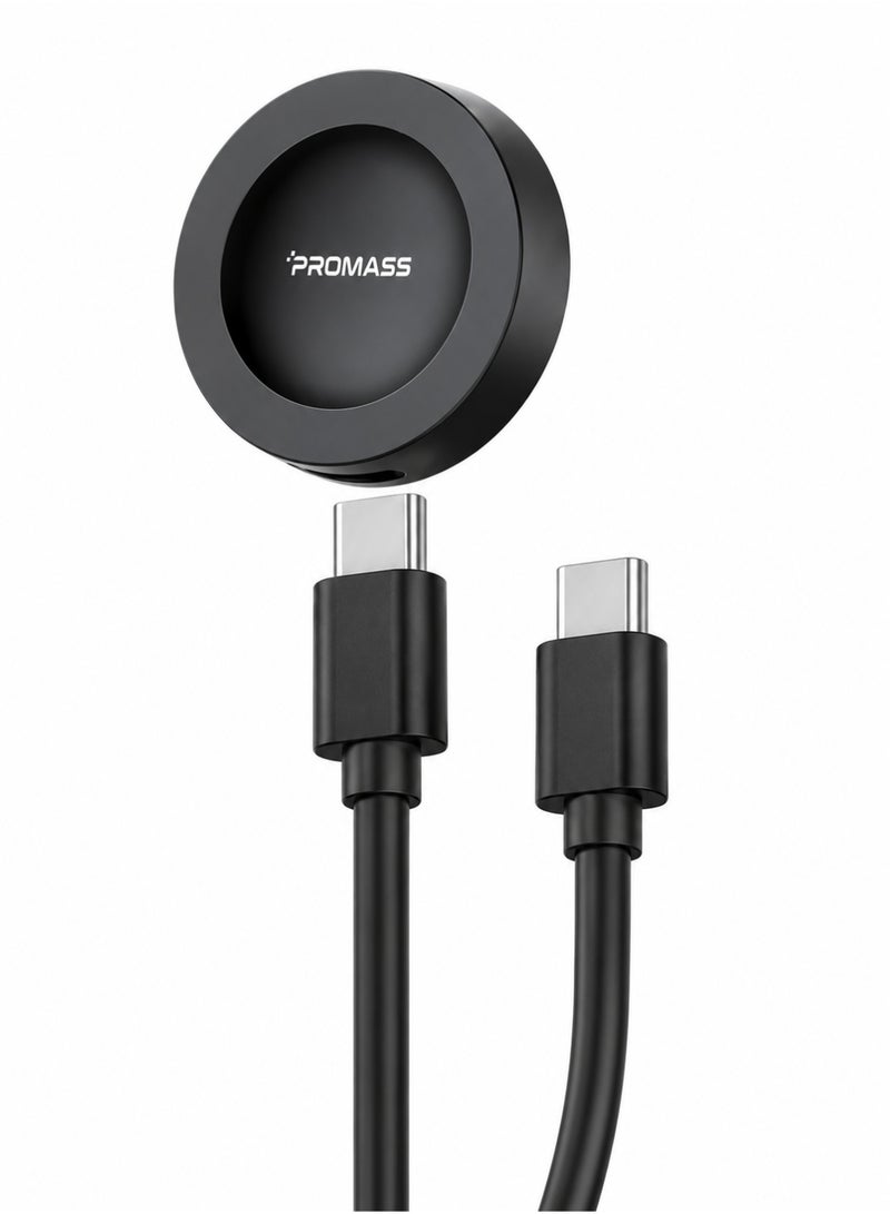 PROMASS PM-213524, Magnetic Fast Charging Cable/Dock – Compatible with Huawei Watch models (GT 2022 Collection Edition, GT Cyber ​​Elegant Edition, GT 5, GT 5 Pro, Fit 4, Fit 4 Pro, Watch 4, Watch 4 Pro, GT 4, GT 4 Pro, Watch Ultimate, Watch Buds, GT Cyber, Watch 3 Pro New, GT 3 Pro, Watch D, Watch D2, GT Runner, GT 3, GT 3 SE, Watch 3, Watch 3 Pro, GT 2 Pro, GT 2 Pro ECG, Honor Watch 4 Pro, GT 6, GT 6 Pro). Includes magnetic charging base and a separate 1-meter charging cable. Please refer to the second product image to view the list of compatible watches. - Image 1
