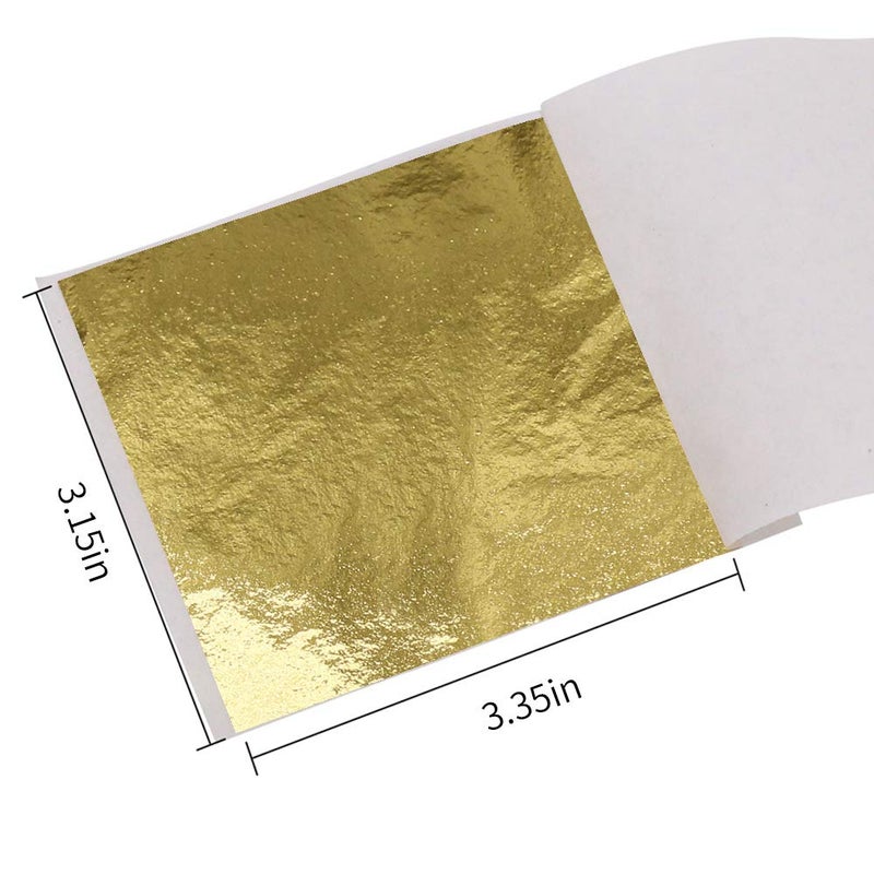 KINNO 12 Colors Imitation Gold Leaf Sheets Multi-Color Gold Leaf Paper - 600 Pieces for Arts Decoration, DIY Crafts, Furniture, Nails, Paintings 3.15 by 3.35 Inches - Image 4