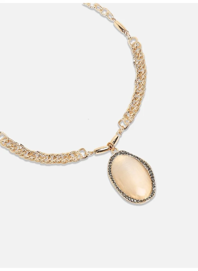 SOHI Moonlight Vortex Collar Artificial Necklace Jewellery
