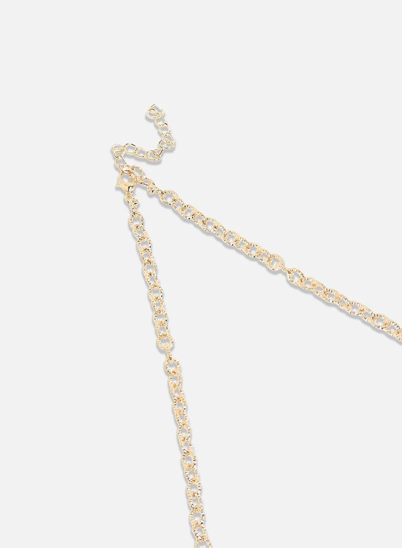 SOHI Moonlight Vortex Collar Artificial Necklace Jewellery