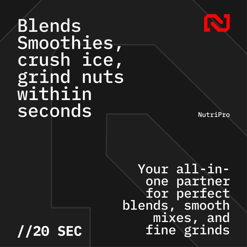 nutripro 500W Juicer Mixer Grinder - Smoothie Maker with 2 Jars & 1 Blade, Silver - Image 3