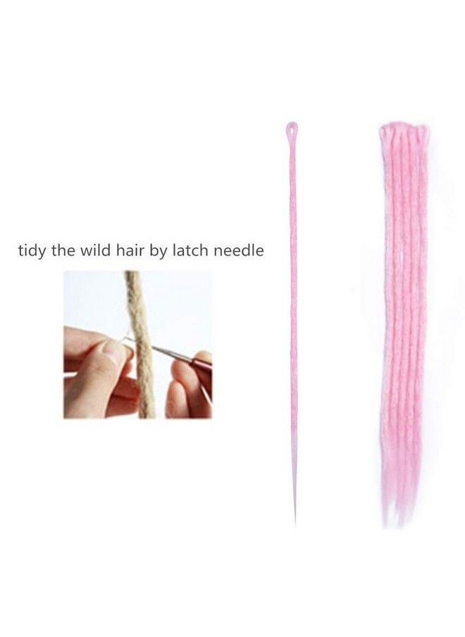 Benehair - 20 Inch Dreadlocks Syntheic Dreadlock Extensions Handmade Fake Dread Extension For Women Men Reggae Hiphop Twist Crochet Braiding Long Single Ended Hair Extension Pink 10 Strands - Image 1