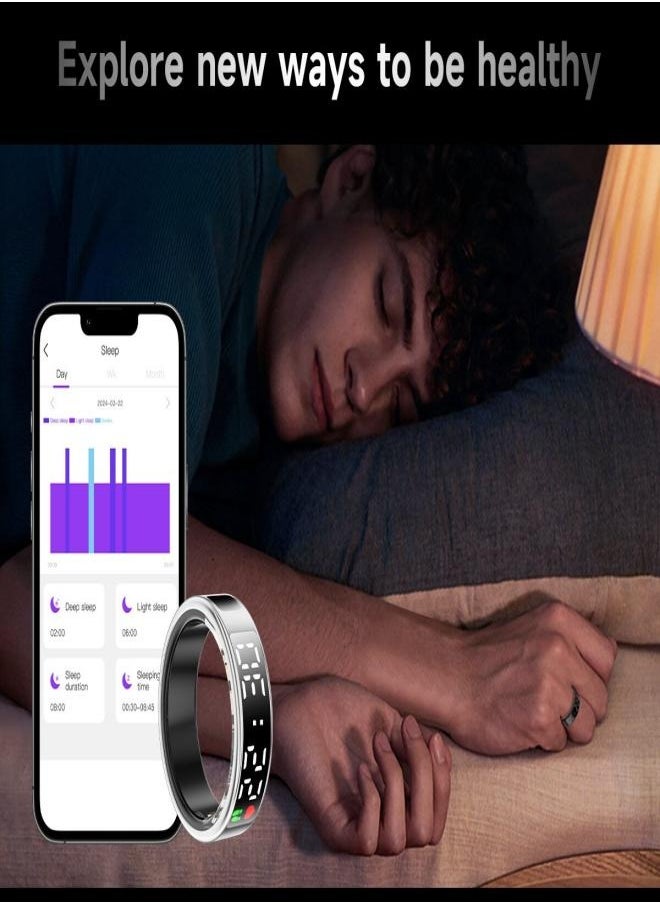 Generic - Smart Ring Health Tracker, Anillo Inteligente para Hombre, Health Rings for Women & Men, Long Lasting Batteries Sleep Ring, Waterproof Fitness Tracker - Image 1