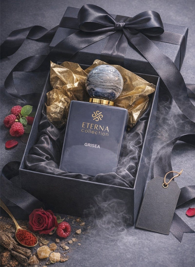 ديفينا عطر ديفينا إيتيرنا كولكشن غريزيا أو دو بارفان 100 مل – عود، ورد، أجاروود، توت العليق، زعفران، بخور، أمبروود وبنزويـن | عطر للجنسين طويل الثبات - Image 5