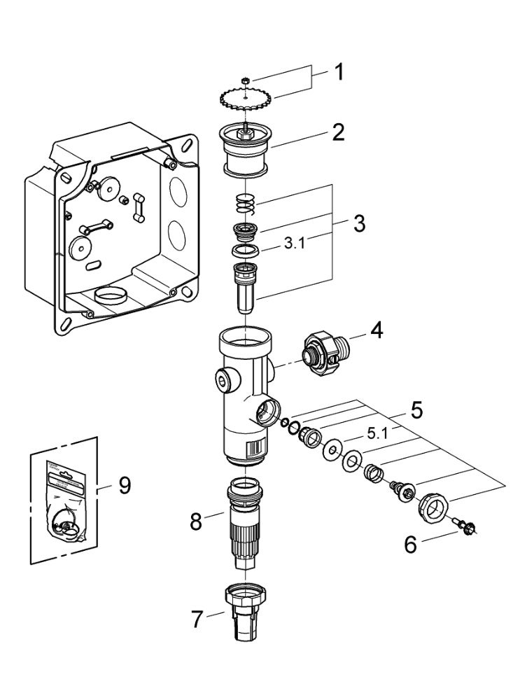GROHE 37153 | FLUSH VALVE FOR WC - Image 4