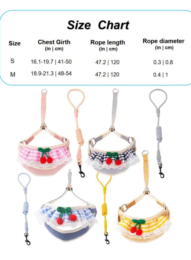 A.M Adorable Dog Harness, Adjustable Dog Harness for Small Medium Dogs No Pull, Small Dog Harness with Leash, Easy Walk Dog Harness, Breathable Soft Mesh No Choke Dog Harness Puppy Cat Harness - Image 2