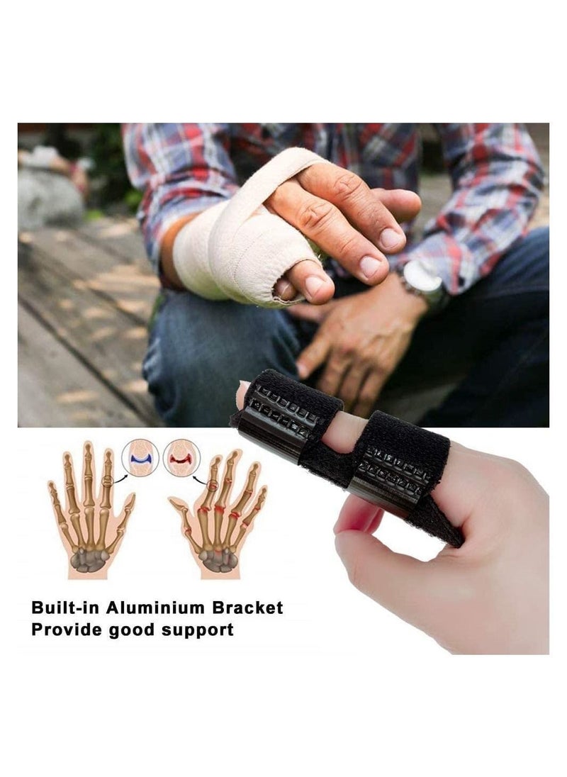 Y&D - 4pcs Trigger Finger Splint, Adjustable Knuckle Immobilizer, Splint Immobilizer for Fracture, Sprain, Fracture Pain - Image 1