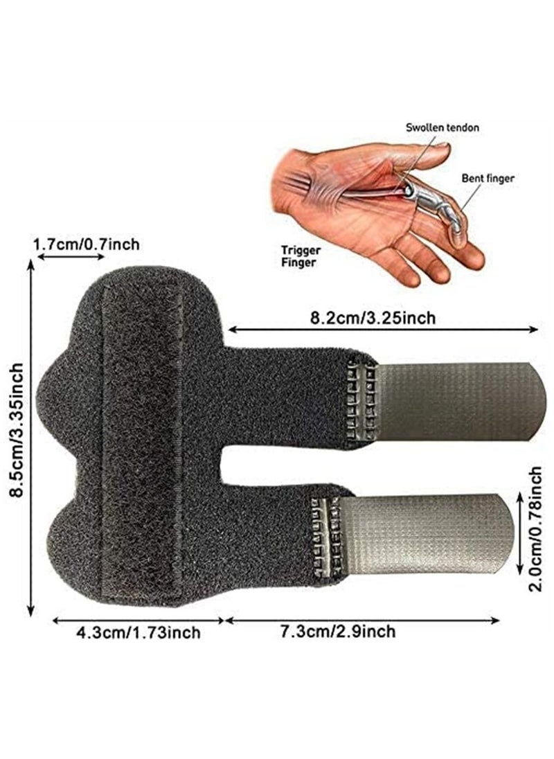Y&D - 4pcs Trigger Finger Splint, Adjustable Knuckle Immobilizer, Splint Immobilizer for Fracture, Sprain, Fracture Pain - Image 1