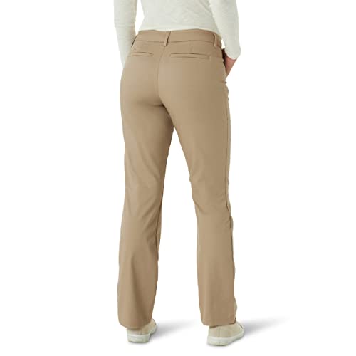 Lee Women's Wrinkle Free Relaxed Fit Straight Leg Pant, Flax, 14 - Image 2