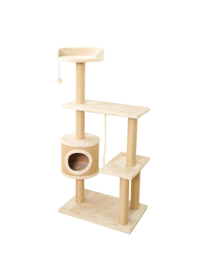 Cat Climbing Rack Cat Nest Cat Tree Integrated Sisal Cat Scratch Column Cat Supplies Cat Scratch Board Multi-layer Non-occupying Cat Rack Customization