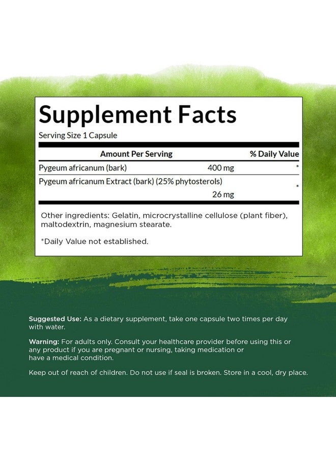 Swanson Pygeum - Herbal Supplement - Men's Health Supplement - (120 Capsules Each, 400 mg) (3 Pack) - Image 3