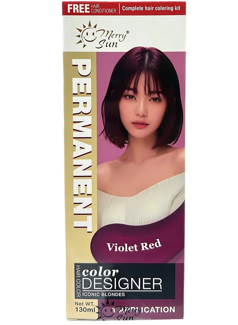 ميلاد سعيد صبغة شعر دائمة من ميري صن - أحمر بنفسجي