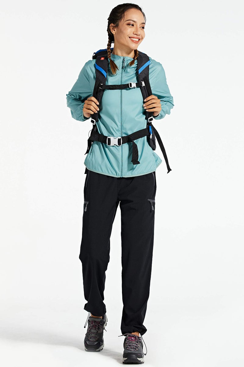 Libin Women's Cargo Hiking Pants Lightweight Quick Dry Pants Athletic Workout Casual Outdoor Zipper Pockets, Black M - Image 5