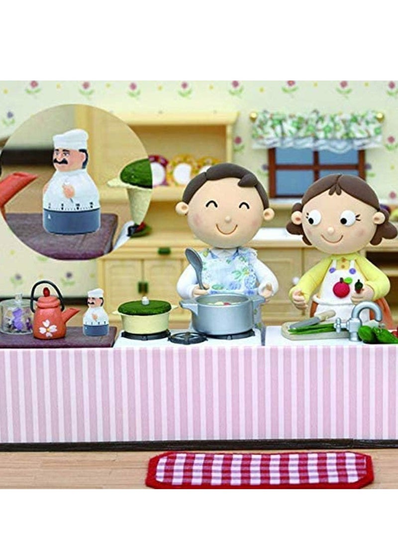 HALAMODO - Creative Kitchen Timer Machinery Chef Alarm Clock Timer 60 Minutes Timing Egg Timer for Meeting Exam Classroom Automatically Ring for Cooking Timing Tool - Image 1