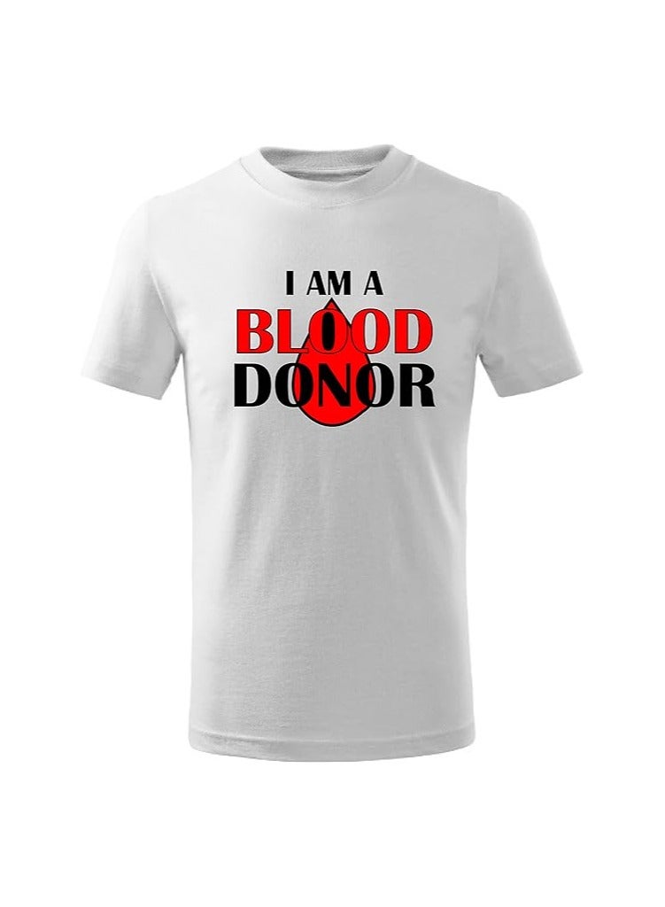 Blood Donation Awareness Short Sleeve Round Neck T-shirt For Men And Women