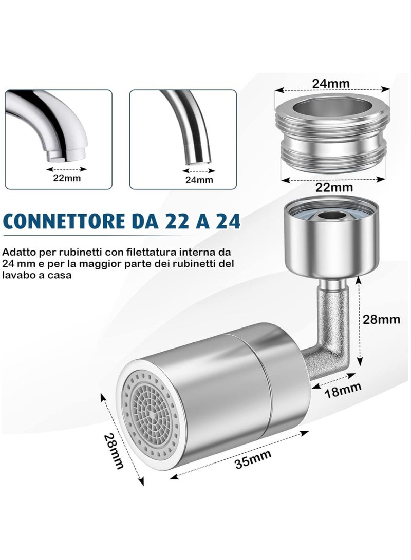 720 Degree Swivel Kitchen Sink Faucet Aerator - Image 3