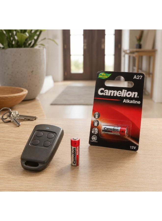 Camelion A27 12V Alkaline Remote Control Battery for Wireless Remotes, Doorbells & Alarm Systems - Image 4