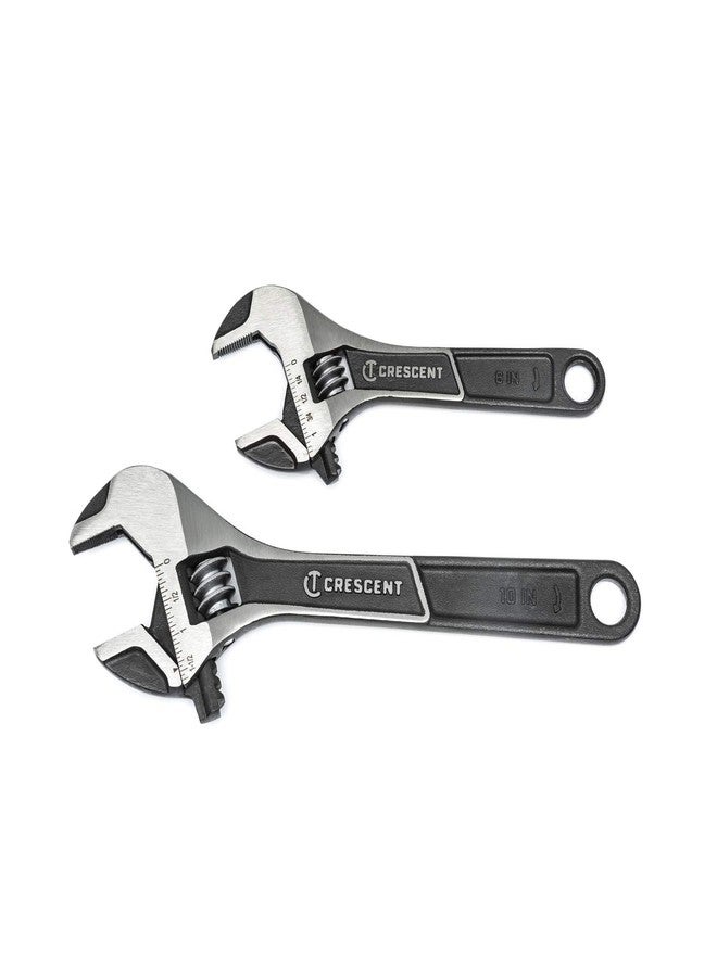 Crescent 2 Piece Wide Jaw Adjustable Wrench Set | 6" & 10" | ATWJ2610VS - Image 1