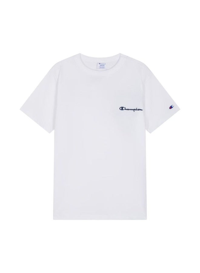 Champion Small Script Embroidered White T-shirt Size L - Image 2
