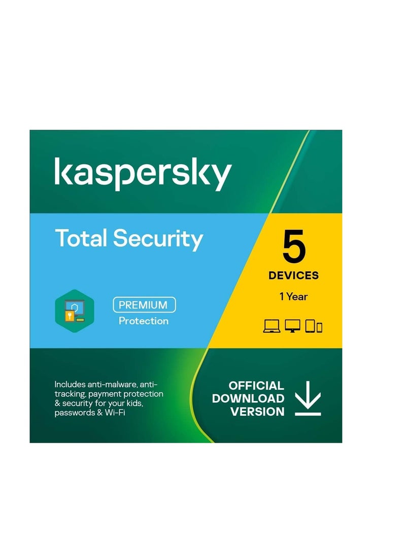 Kaspersky Kaspersky Total Security | 5 Devices | 1 Year | 2 Accounts  - Image 1