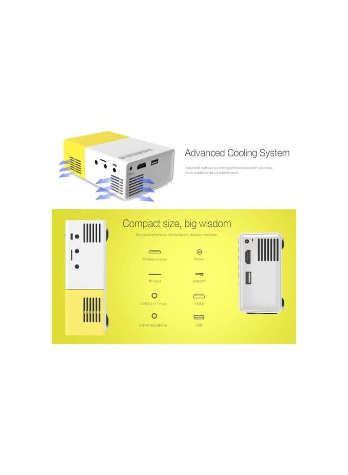 Portable Mini LED Projector For Home Cinema HD - Image 5