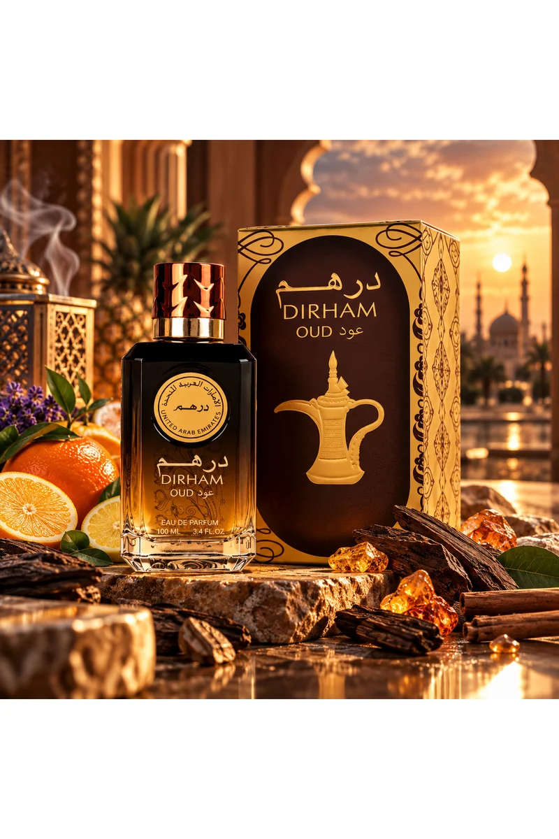 محبوب للعطور Dirham Oud Eau de Parfum 100ml | Elegant Woody & Warm Fragrance | Long-Lasting Signature Scent