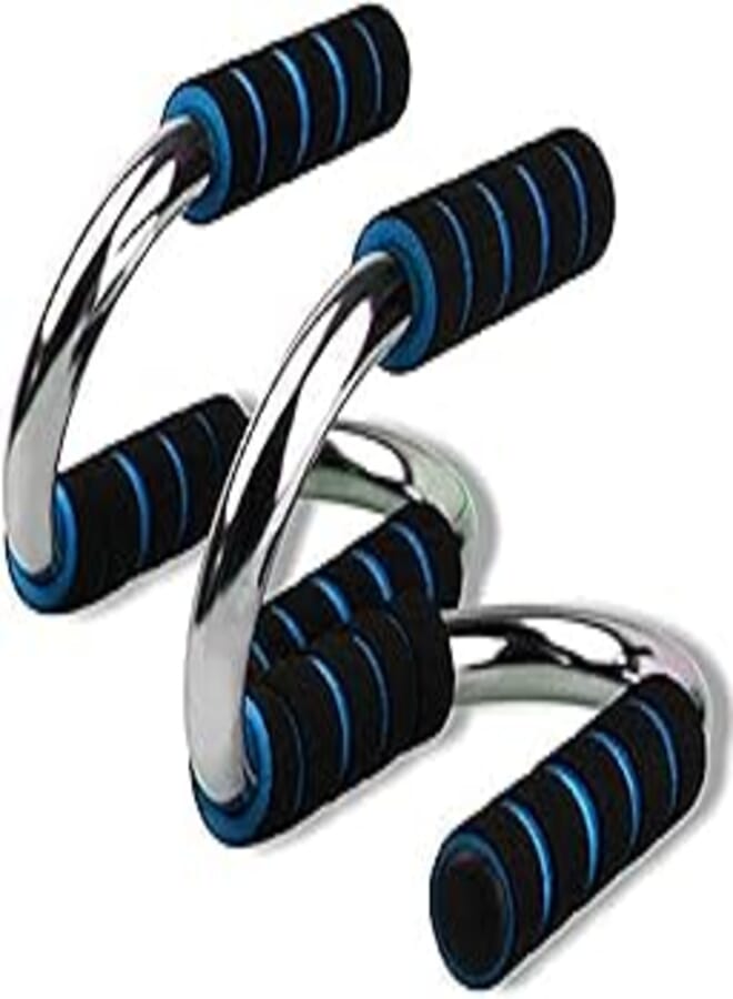Generic Stainless Steel Push Up With Long Foam - Blue & Black 