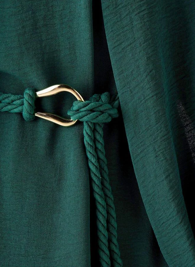ايكونيك Iconic A line Midi Dress with Cape Sleeves