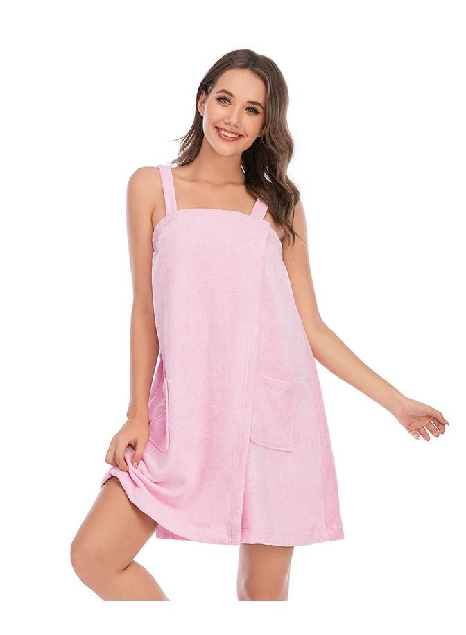 Loquat روب حمام نسائي صيفي جديد ماص بسيط - Image 1