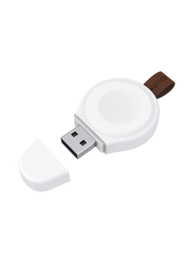 Portable USB Magnetic Charger, Travel Cordless Charger with Light Weight Quick Charging for Apple Watch Series SE/6/5/4/3/2/1  - Image 1