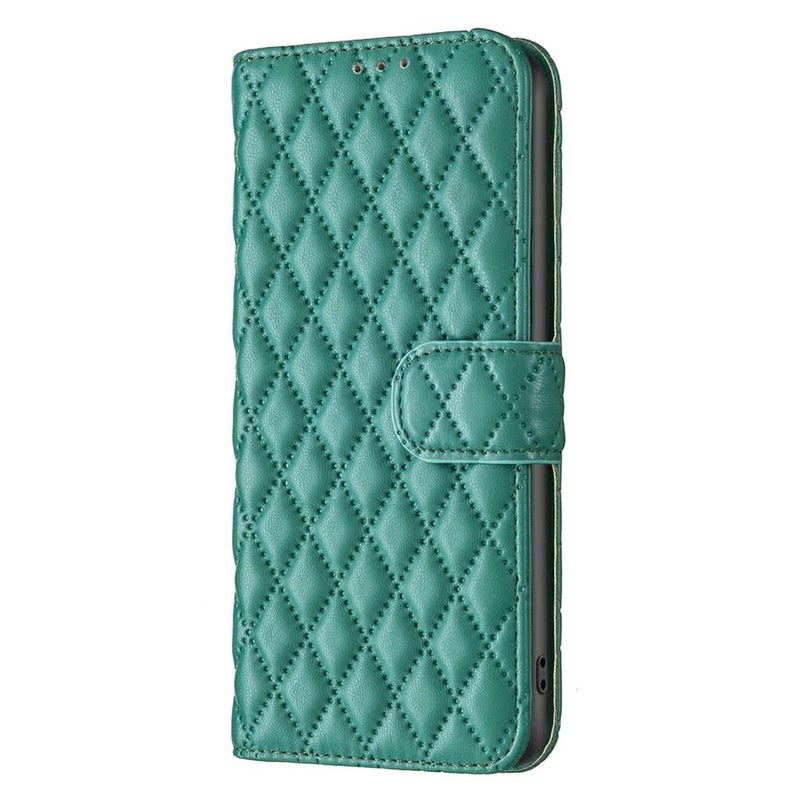 erorex For Infinix Hot 60 Pro+ 4G Diamond Lattice Wallet Flip Leather Phone Case(Green) - Image 2