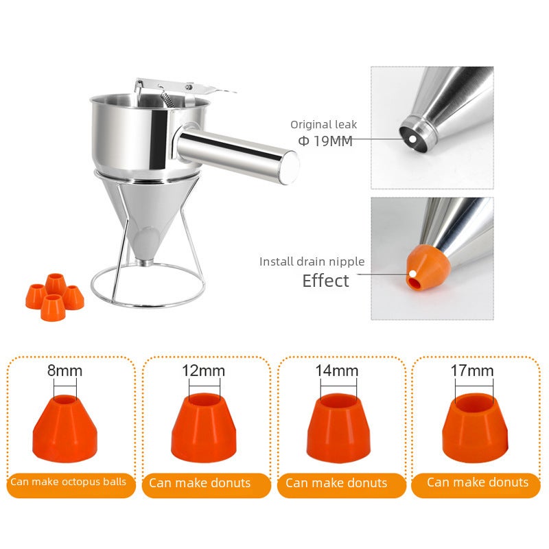Stainless Steel Baking Tool Set Conical Octopus Shape - Compact Rust Resistant Handy Design for Home Bakers Small Kitchens - Image 3