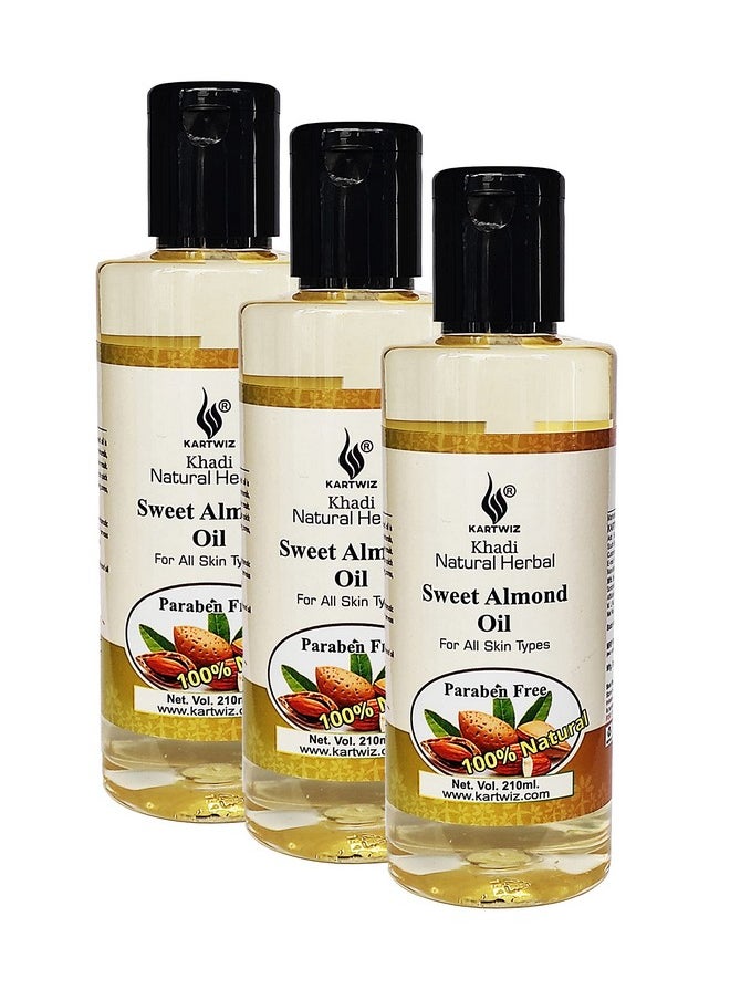Khadi Natural Herbal - Sweet Almond Oil 630Ml - Image 1