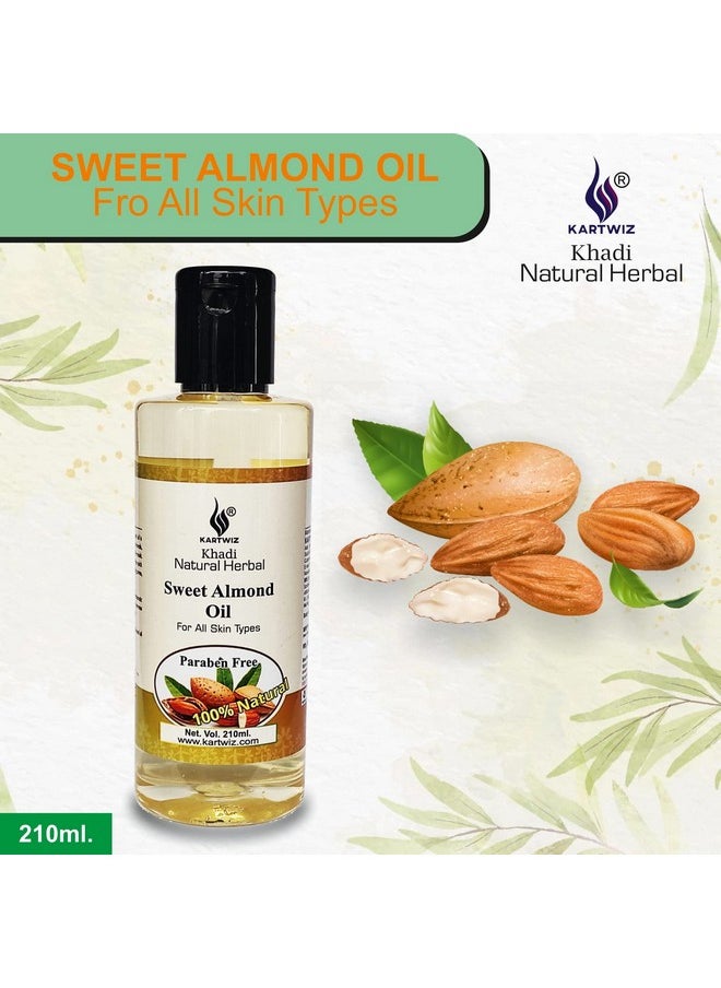 Khadi Natural Herbal - Sweet Almond Oil 630Ml - Image 1