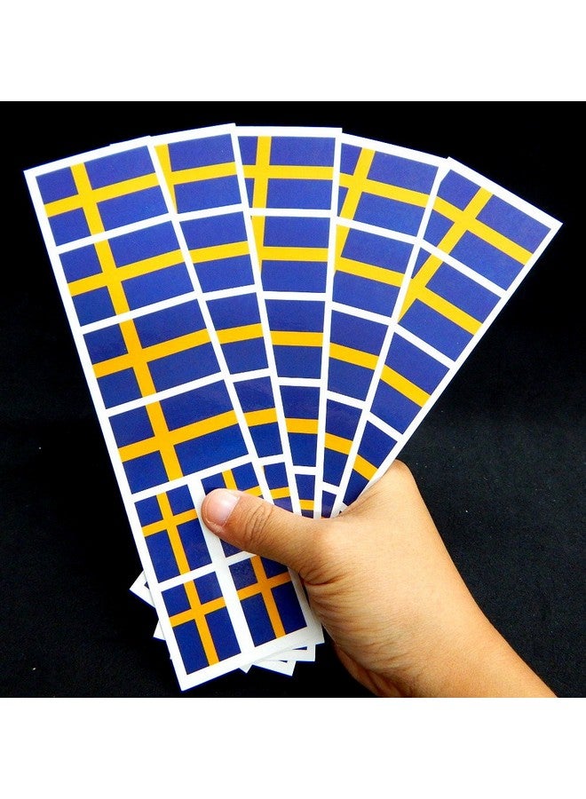 PremiumTT temporary tattoos 40 Removable Stickers Sweden Flag Swedish Party Favors Decals - Image 4