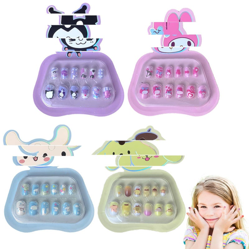 CartHome 40 Pcs Nail Art Kit for G irls 6-12, Nail Art Kit, Art Nails for Kids With Cute Cartoon Design Simple And Easy To Use,Suitable for Party Events And Gift Giving Diy Nail Design - Image 5