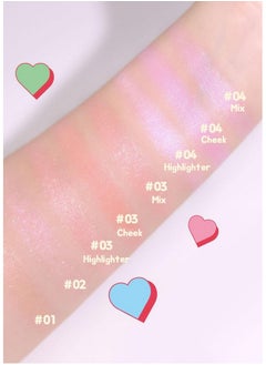 COLORGRAM COLORGRAM Milk Bling Heartlighter 01 Peach Heart | Silky Smooth Versatile Creamy Highlighter with Shimmery Finish, Soft and Natural Glow Perfect for Daily Makeup  - Image 3