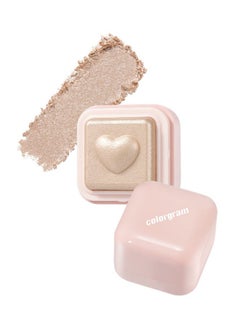 COLORGRAM COLORGRAM Milk Bling Heartlighter 01 Peach Heart | Silky Smooth Versatile Creamy Highlighter with Shimmery Finish, Soft and Natural Glow Perfect for Daily Makeup  - Image 1