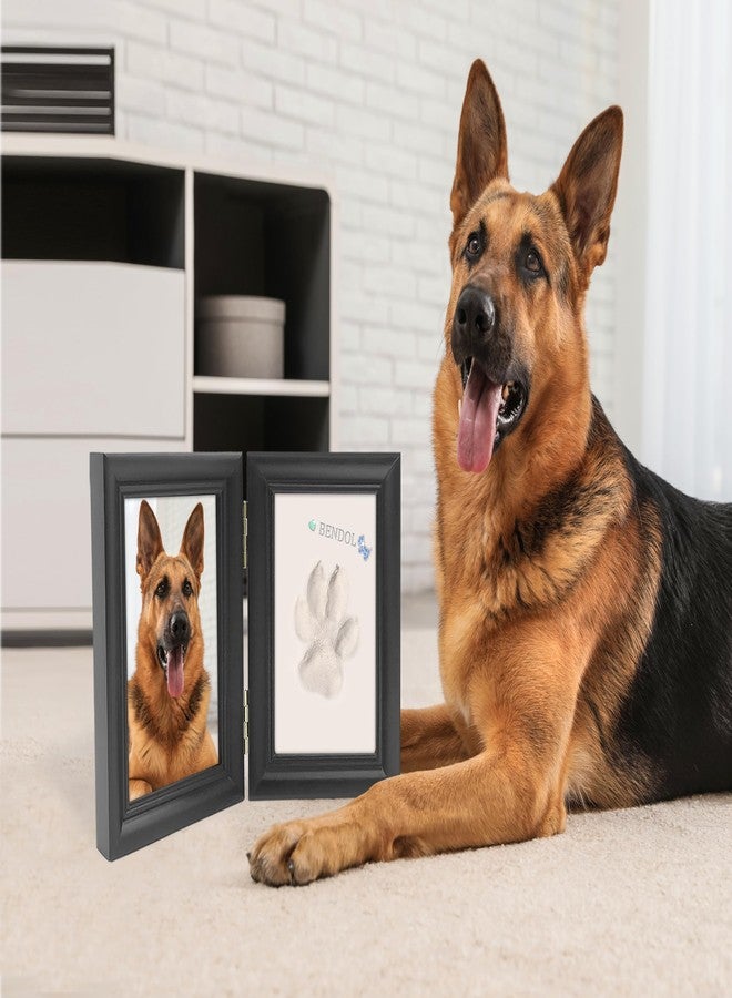 MYPAWLETS Clay Paw Print Kit for Dog Cat,Pawprint Keepsake Frame,L Black - Image 5